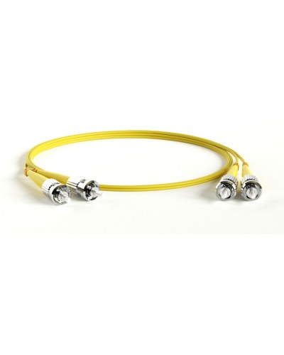 Патч-корд волоконно-оптический Hyperline FC-D2-9-ST/UR-ST/UR-H-20M-LSZH-YL в Ижевске Патч-корды оптические Pintop.ru