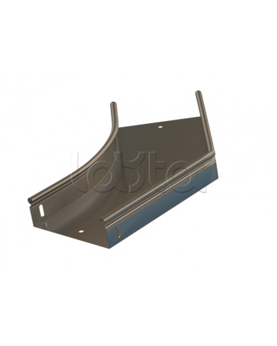 Угол 45° горизонтальный плавный Hyperline RST-AHS45-600-80-0,8-R100-SZ в Ижевске Аксессуары для лотков Pintop.ru