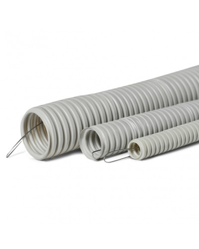 Труба гофр. тяжелая самозатух. ТГТ СЗПВХ 32 мм с зондом (50 м) ПожТехКабель в Ижевске Труба гофрированная Pintop.ru