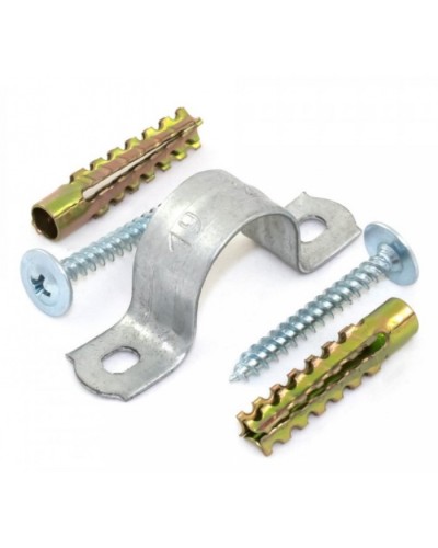 Комплекты для крепления ОКЛ с использованием самореза, дюбеля и скобы СМД 21-22 (100 шт) Промрукав (PR08.5004) в Ижевске Огнестойкие кабельные линии Pintop.ru