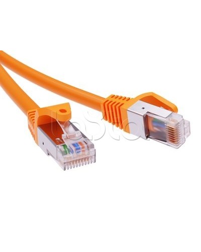 Патч-корд экранированный CAT6A F/UTP 4х2, LSZH, оранжевый, 10м DKC RN6AFU4500OR в Ижевске Патчкорды (медные) Pintop.ru