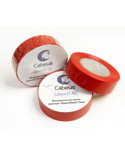 Лента изоляционная (красная) Cabeus ET-RD в Ижевске Аксессуары для кабель-канала Pintop.ru