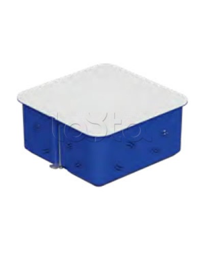 Коробка распределительная c/п. с крышкой, 100х100х50мм, IP30 цвет синий (1шт) Экопласт (44656-1) в Ижевске Распределительные коробки Pintop.ru