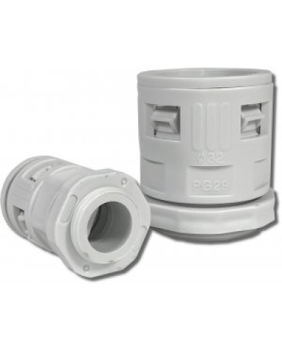 Муфта вводная для гофрированных труб серая ВМ-ГТ-25 Промрукав PR08.3270 в Ижевске Повороты, муфты, тройники Pintop.ru