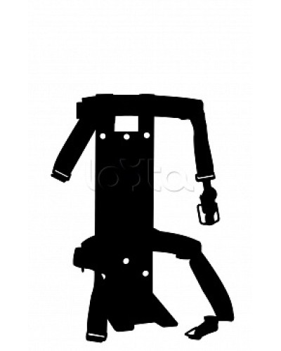 Кронштейн ПОЖТЕХНИКА КТР-4/5 на 2 ремнях(d145-150) для ОП/ОВП-4, ОП-5, ОУ-3 в Ижевске Аксессуары для огнетушителей Pintop.ru