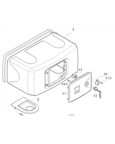 Корпус FERNI пластиковый Came 119RID122 в Ижевске Запчасти для шлагбаумов и автоматики Pintop.ru