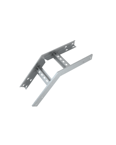 Угол лестничный вертикальный внешний 45 гр. 100х300х1,5 мм Быстрый монтаж HD85 КМ-профиль (LVLS45-100-300-1.5 HD85) в Ижевске Аксессуары для лотков Pintop.ru