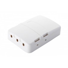 Настенная коробка 3-портовая, 2 секции, белый Eurolan (12B-13-33WT)