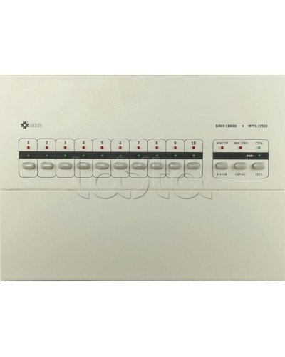 Блок связи на 10 каналов МЕТА 17555 в Ижевске Система оповещения и трансляции Мета Pintop.ru