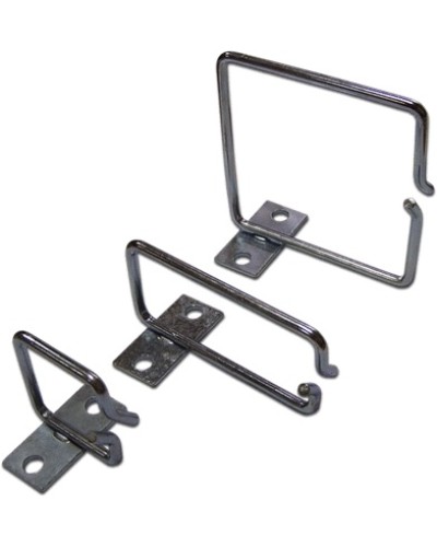 Скоба-органайзер металлическая для установки на 19 профиль, 40х40 мм TWT TWT-RING-M40x40 в Ижевске Кабельные органайзеры Pintop.ru