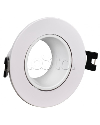 Светильник 4104 встраиваемый MR16 круг пласт. белый IEK (LT-UVB0-4104-GU05-1-K01) в Ижевске Светильники Pintop.ru