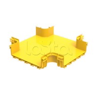 Ответвитель крестообразный пластиковый оптического лотка Hyperline FBTR-360-CRS