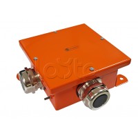 Экопласт SMB165 Коробка металл, огн. E-110,о/п 164х164х65, IP66, 8P, (0,15-2,5 мм2), оранж.