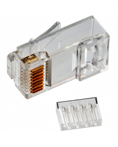 Коннектор RJ45 UTP 8P8C TWT (TWT-PL45-8P8C-V) в Ижевске Коннекторы и разъемы Pintop.ru