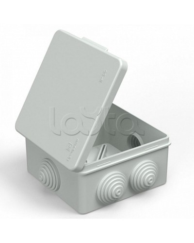 Коробка распределительная 40-03025 для прямого монтажа безгалогенная (HF) атмосферостойкая серая 100х100х50 (60шт/кор) Промрукав в Ижевске Распределительные коробки Pintop.ru