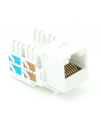 Модуль-вставка типа Keystone, Кат.5e (Класс D), 100МГц, RJ45/8P8C, 110/KRONE, T568A/B, неэкранированный, белый, уп-ка 10шт. NETLAN EC-UKJ-UD2-WT-10 в Ижевске Коннекторы Pintop.ru