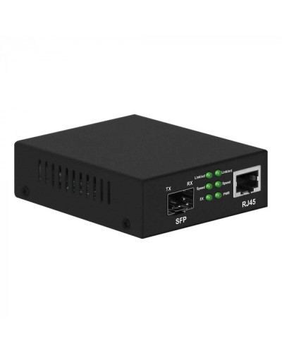 Медиаконвертер Gigabit Ethernet, SFP 1000Мбит/c, RJ45 10/100/1000Мбит/c, поддержка LFP NST NS-MC-1G1GX в Ижевске Медиаконвертеры Pintop.ru