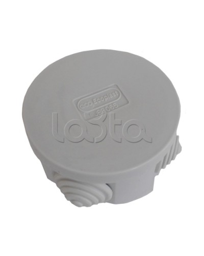 Коробка распределительная о/п с крышкой D65х35 мм, 4 вых. Экопласт 44004-1 в Ижевске Распределительные коробки Pintop.ru