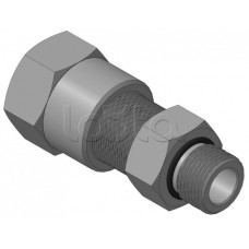 Кабельный ввод с резьбой G1/2 мм для прокладки кабеля в металлорукаве РЗ-ЦП-15, с уплотнением кабеля и проходным диаметром кабеля d=6-10 мм Спектрон КВМ-15/10-М-G1/2