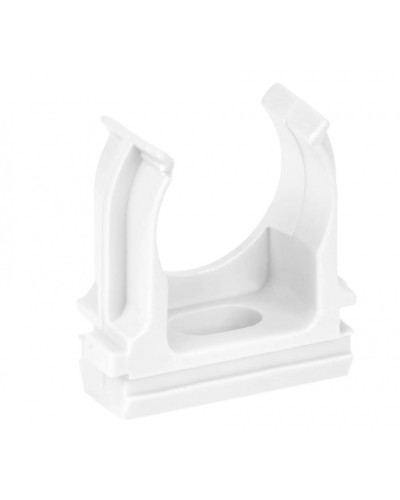 ELASTA Держатель с защелкой CF25 белый IEK (ET-TA00D-CF-025-K01-010) в Ижевске Держатели, клипсы, скобы Pintop.ru