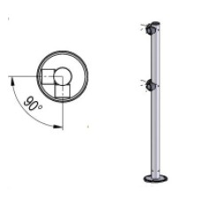 Стойка ограждения L-образная двухсторонняя Oxgard Стойка ограждения L-образная (ВЗР 1996.03)