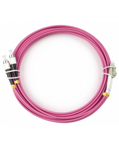 Шнур оптический duplex LC-FC 50/125 mm OM4 15м LSZH Cabeus FOP-50-OM4-LC-FC-15m в Ижевске Патч-корды оптические Pintop.ru
