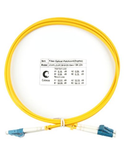 Шнур оптический duplex LC-LC 9/125 sm 2м Cabeus FOP(D)-9-LC-LC-2M в Ижевске Патч-корды оптические Pintop.ru