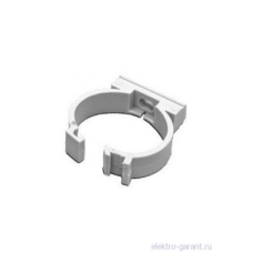 Держатель с защелкой Экопласт для труб D25мм, АБС, белый (50 шт)