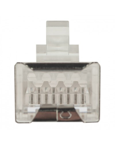Коннектор (вилка) FTP кат.6 8P8C универсальная, 15U, 3 зубца, упак 100 шт Datarex DR-3005 в Ижевске Коннекторы Pintop.ru
