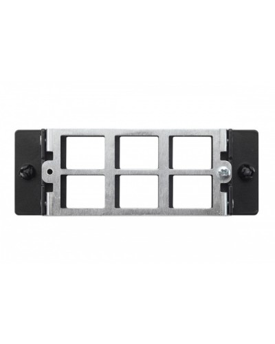 Планка Q-SLOT 6 × Keystone UTP/FTP Eurolan (27M-00-00-06BL) в Ижевске Патч панель Pintop.ru