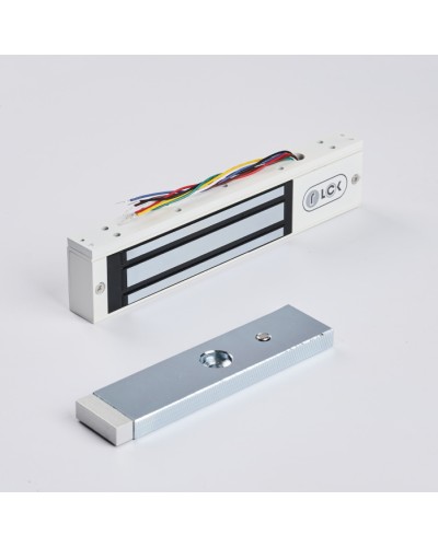 R-Lock RL-EM180-0SW - Электромагнитный замкок, 180кг, DC12/24B, цвет белый, RAL9016(белый), два датчика втроены в корпус замка: датчик Холла и магнито-контактный датчик в Ижевске Электромагнитные замки Pintop.ru