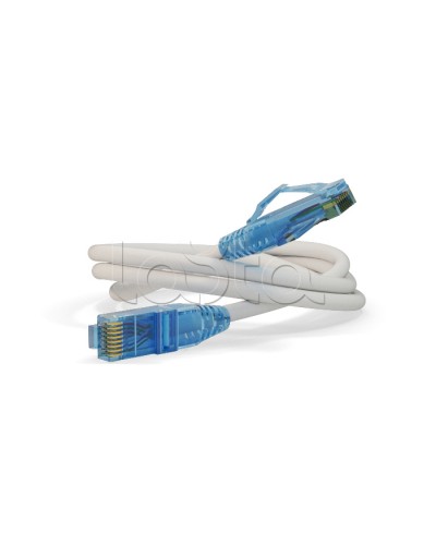 Патч-корд Hyperline PC-LPM-UTP-RJ45-RJ45-C6-1M-LSZH-WH в Ижевске Патчкорды (медные) Pintop.ru