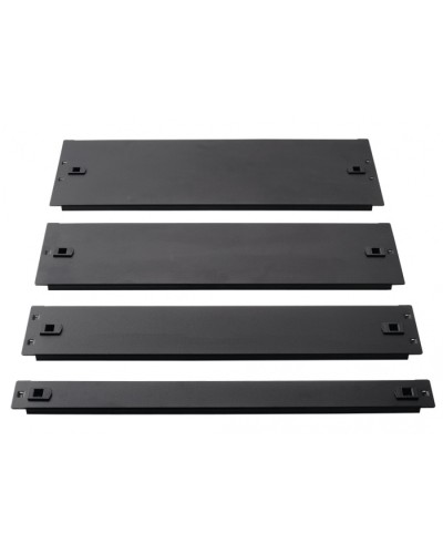 Фальш-панель металлическая 19 3U, быстросъемная, черная LANMASTER LAN-DC-TLMFP-3U в Ижевске Аксессуары для стоек и шкафов Pintop.ru