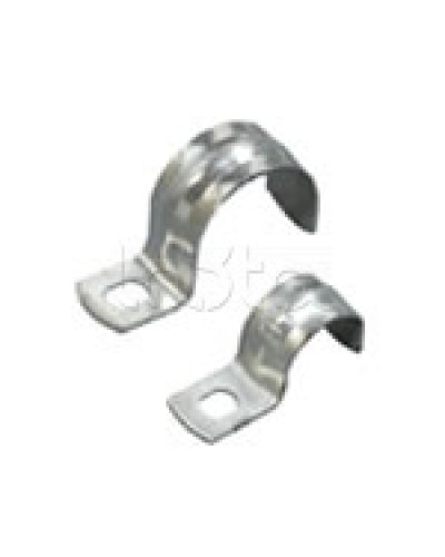 Скоба оцинкованная с одним отверстием для трубы D16мм, м.о. 6,5-5,0мм (1уп=100шт) Экопласт (43716P) в Ижевске Держатели, клипсы, скобы Pintop.ru