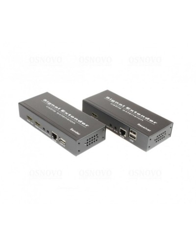 Комплект для передачи HDMI, USB, аудио, RS232 и ИК управления по сети Ethernet OSNOVO TLN-HiKMDA2+RLN-HiKMDA2 в Ижевске Видеоусилители, Модуляторы, Делители Pintop.ru