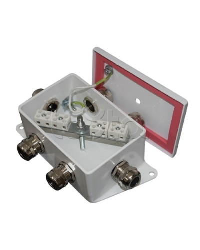 Коробка монтажная огнестойкая Гефест КМ-О (4к)-IP66-d, пять вводов 120х80х68 в Ижевске Распределительные коробки Pintop.ru