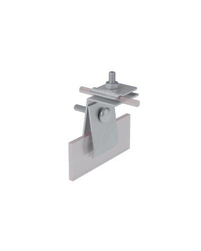 Фальцевый держатель H70 мм для прутка Ø 5-10 мм КМ-Профиль (FD-H70-D5-10) в Ижевске Монтажные материалы Pintop.ru