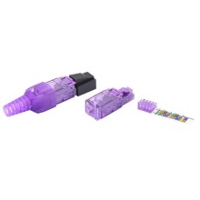 Разъем RJ-45 8P8C Hyperline PLUD-8P8C-S-C6-VL