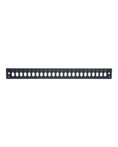 Панель лицевая для выдвижной оптич. полки, 24 SC Simplex/24 LC Duplex, черный Datarex DR-546045 в Ижевске Патч-панели Pintop.ru