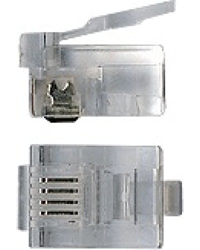 Коннектор RJ12 д/кабеля 6-ти контактный TWT-PL12-6P6C/100 в Ижевске Аксессуары для кабель-канала Pintop.ru