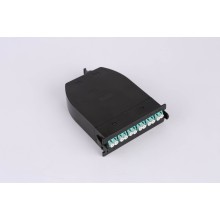 MPO кассета OM4, 12xLC, тип B, низкие потери, черная LANMASTER LAN-MCSB-1M-12LC/OM4