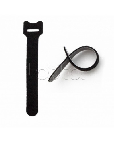 Хомут для кабеля, липучка с мягкой застежкой Hyperline WASN-125-BK-10 в Ижевске Стяжки-хомуты Pintop.ru