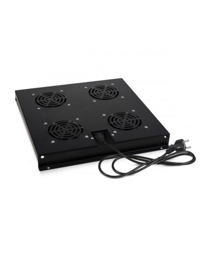 Модуль вентиляторный с 4-я вентиляторами, цвет черный (RAL 9004) Cabeus (TRAY-SC-120-BK) в Ижевске Вентиляторные модули Pintop.ru