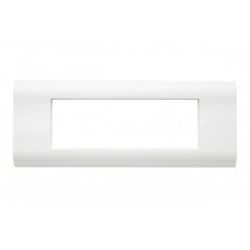 Рамка французский стандарт 6 модулей 45 × 22,5 мм, белый Eurolan (16M-00-06WT)