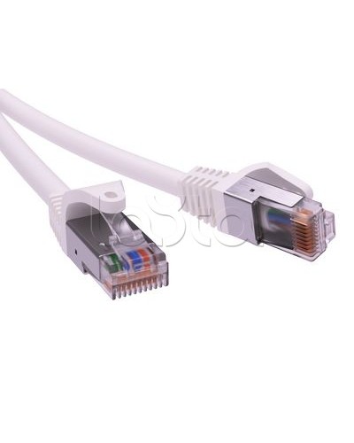 Патч-корд экранированный CAT5E F/UTP 4х2, LSZH, белый, 1м DKC RN5EFU4510WH в Ижевске Патчкорды (медные) Pintop.ru