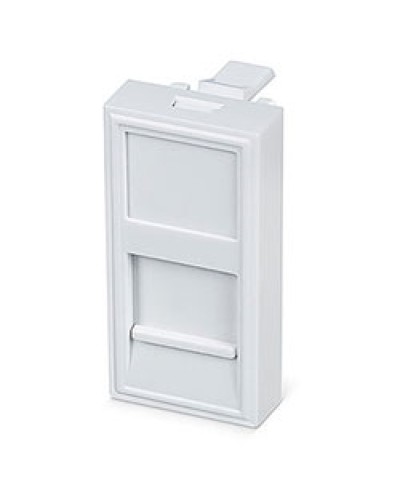 Вставка 45x22,5 (Mosaic) для 1 модуля формата Keystone Jack (FP-22,5-1M) Пожтехкабель СКС (202-030) в Ижевске Модули Keystone Pintop.ru