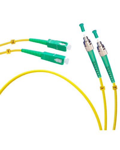 Шнур оптический duplex FC/APC-SC/APC 9/125 sm 2м LSZH Cabeus FOP(d)-9-FC/APC-SC/APC-2m в Ижевске Патч-корды оптические Pintop.ru