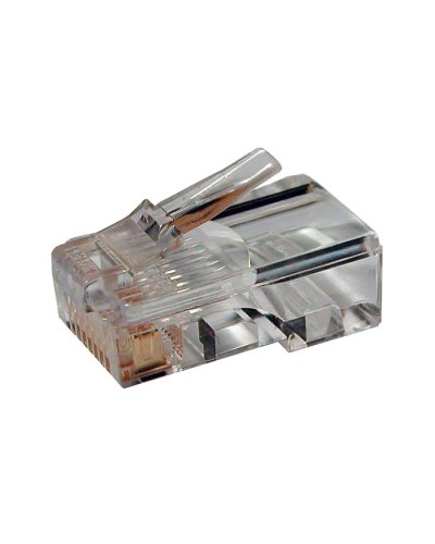 Коннектор RJ-45 под витую пару, категория 6 , универсальный (для одножильного и многожильного кабеля) Cabeus 8P8C-C6 в Ижевске Коннекторы и разъемы Pintop.ru