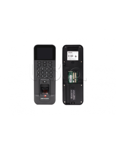 Терминал доступа со встроенными считывателями Mifare карт и отпечатков пальцев Hikvision DS-K1T804BMF в Ижевске Считыватели Pintop.ru