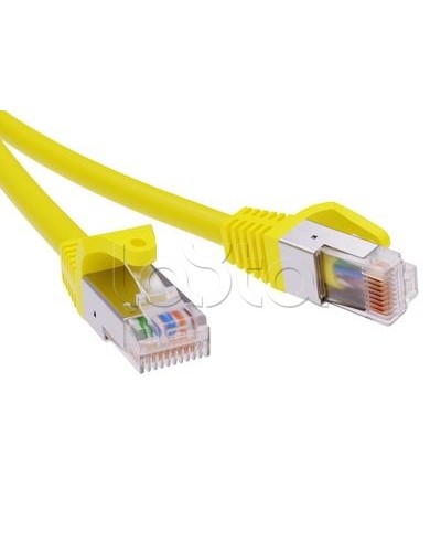 Патч-корд экранированный CAT6 F/UTP 4х2, LSZH, желтый, 0.5м DKC RN6FU4505YL в Ижевске Патчкорды (медные) Pintop.ru